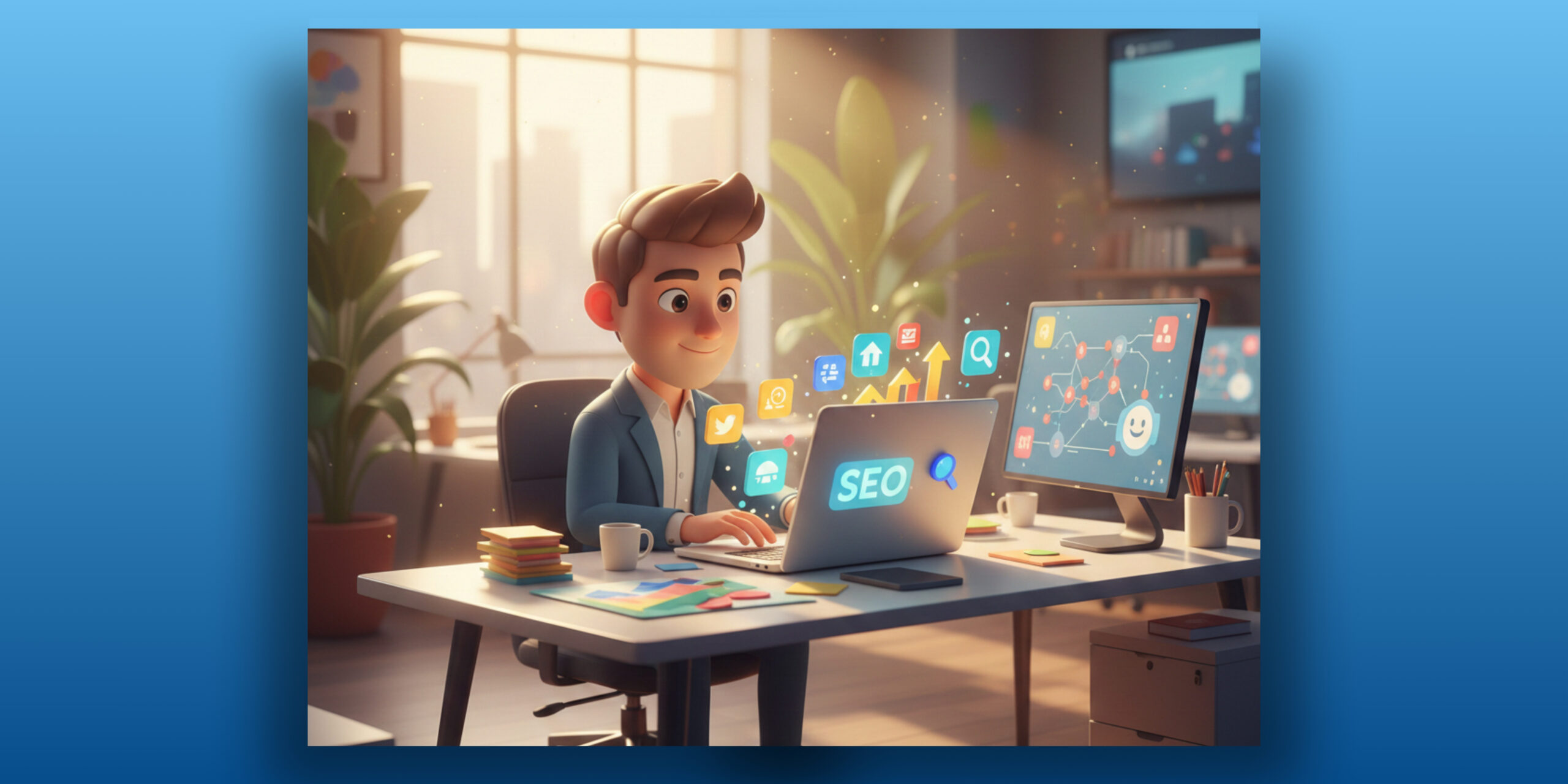 AI search engine flow showing GEO AEO and SEO working together