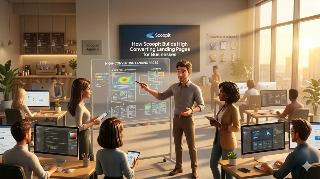 How Scoopit Builds High-Conversion Landing Pages for Businesses?